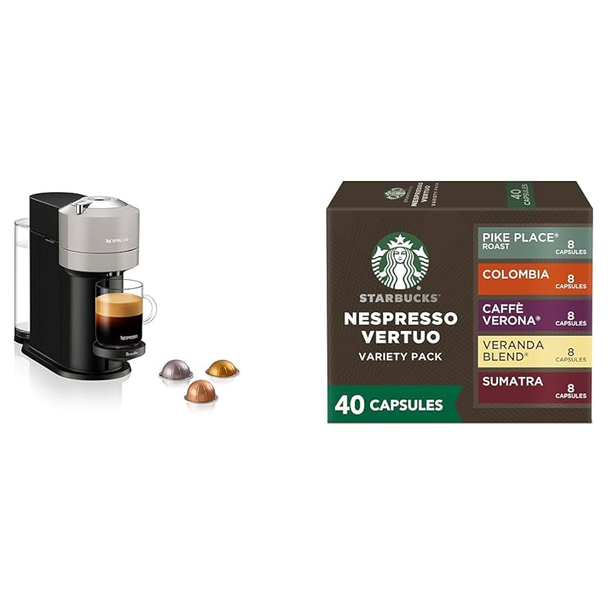 Nespresso Vertuo Next スペシャルパック Vertuo Next Premium Black Rose Gold & 2 Sleeves Work From